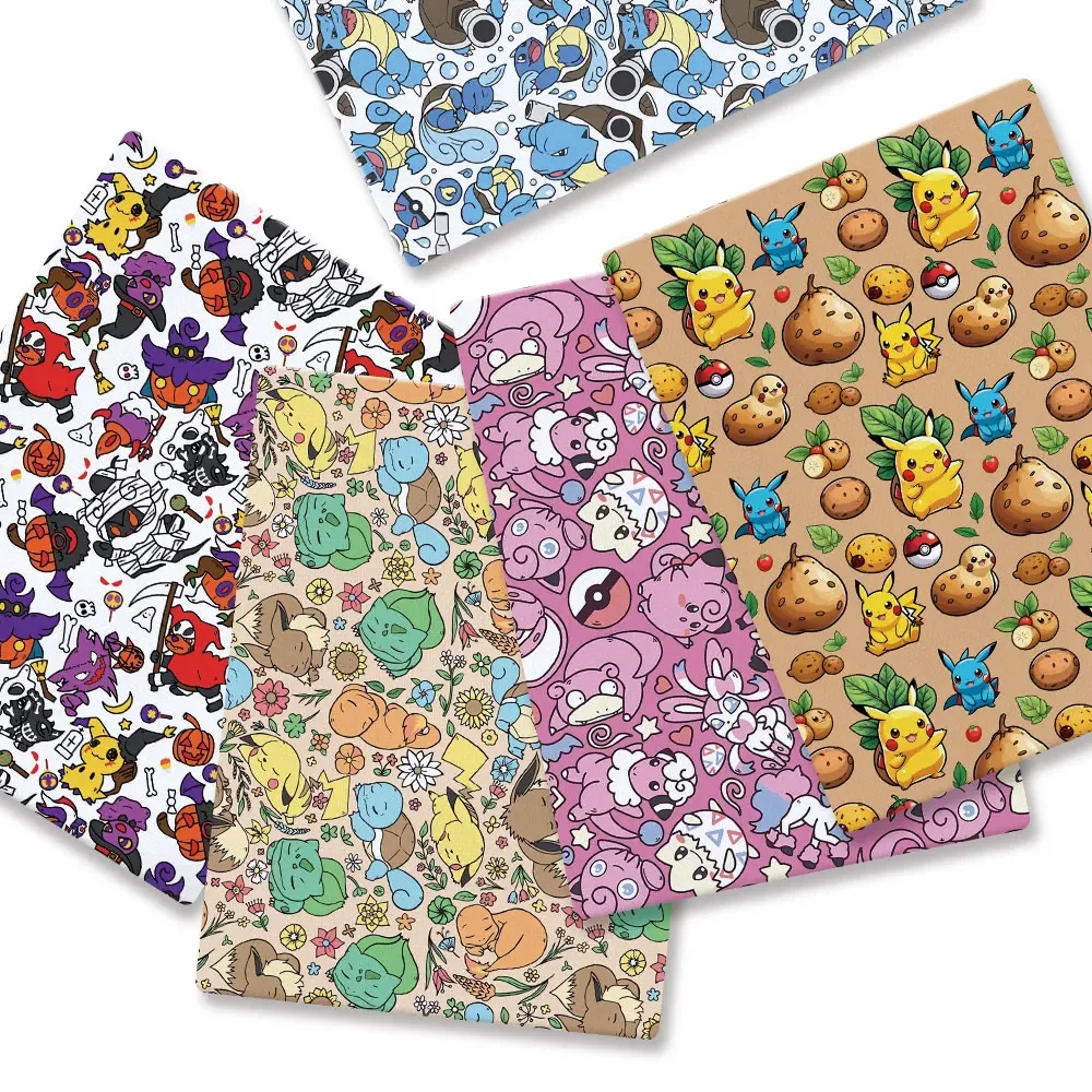 Baby Clothing Quilt - Pokemon Cartoon Fabric140*50cm Handgemaakte Naaien Patchwork