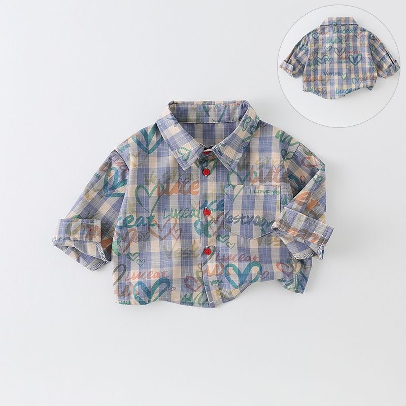 Baby Clothing Drawing - Baby Meisjes Jongens Blouses Peuter Raster