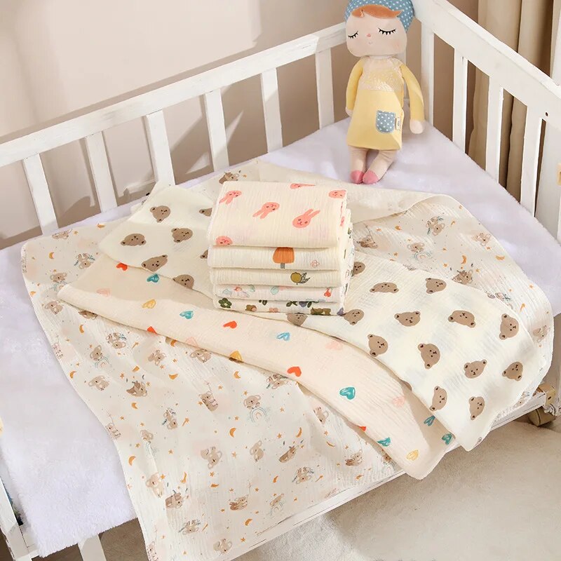 Muslin Swaddle Wrap - Baby ontvang deken voor pasgeboren katoenen
