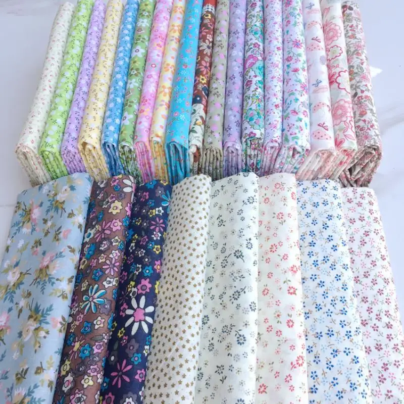 Baby Clothing Quilt - Puur katoenen platteland bloemenprintstof voor babykleding,
