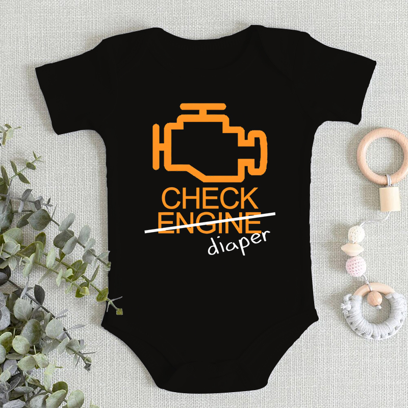 Baby Clothing Next - Grappig geruit luierbriefontwerp Huidvriendelijke babyjongen meisje