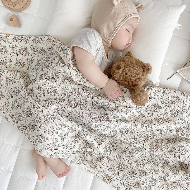 Muslin Swaddle Wrap - Zomer Babydeken 2-laags dunne katoenen inbakerdoek