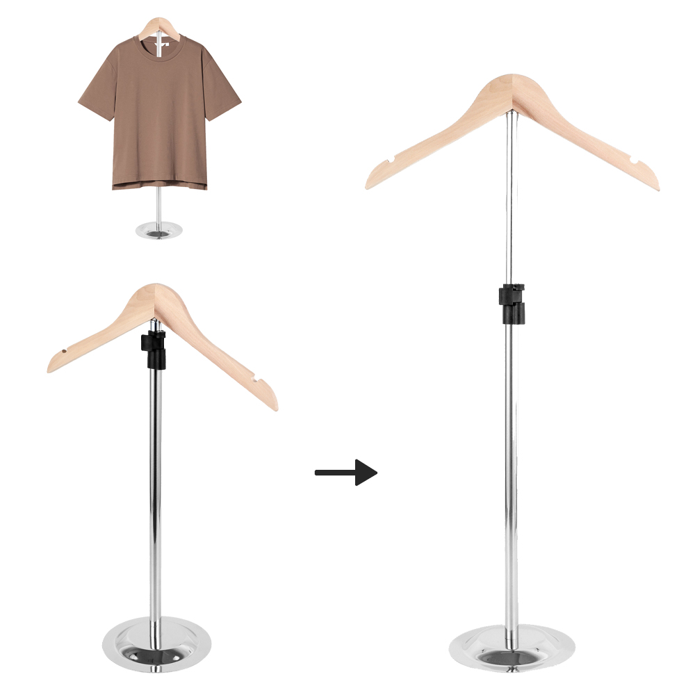 Baby Clothing Display Stand - T-shirt displaystandaard In hoogte verstelbaar T-shirtrek