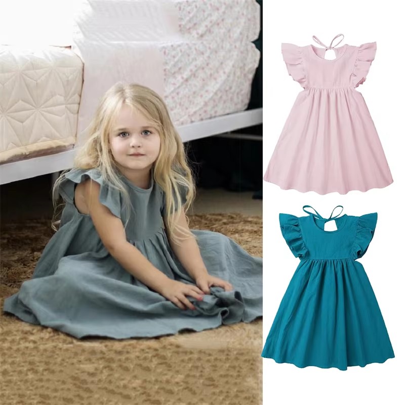 Baby Clothing Line - Baby Jurken Linnen Katoen Zomer Meisjes