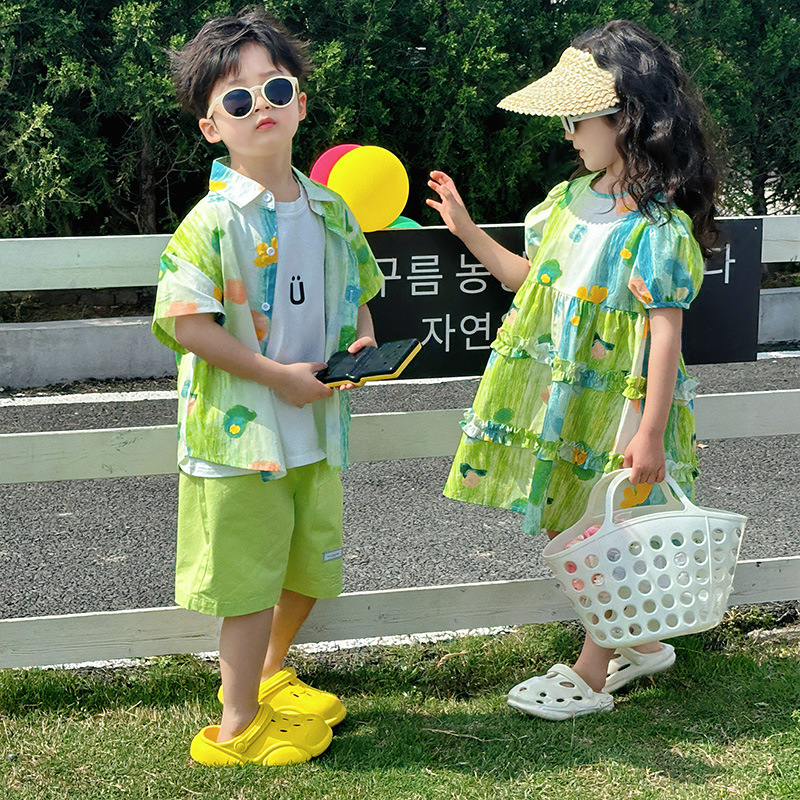 Baby Clothing Drawing - Broer zus bijpassende grappige outfits baby
