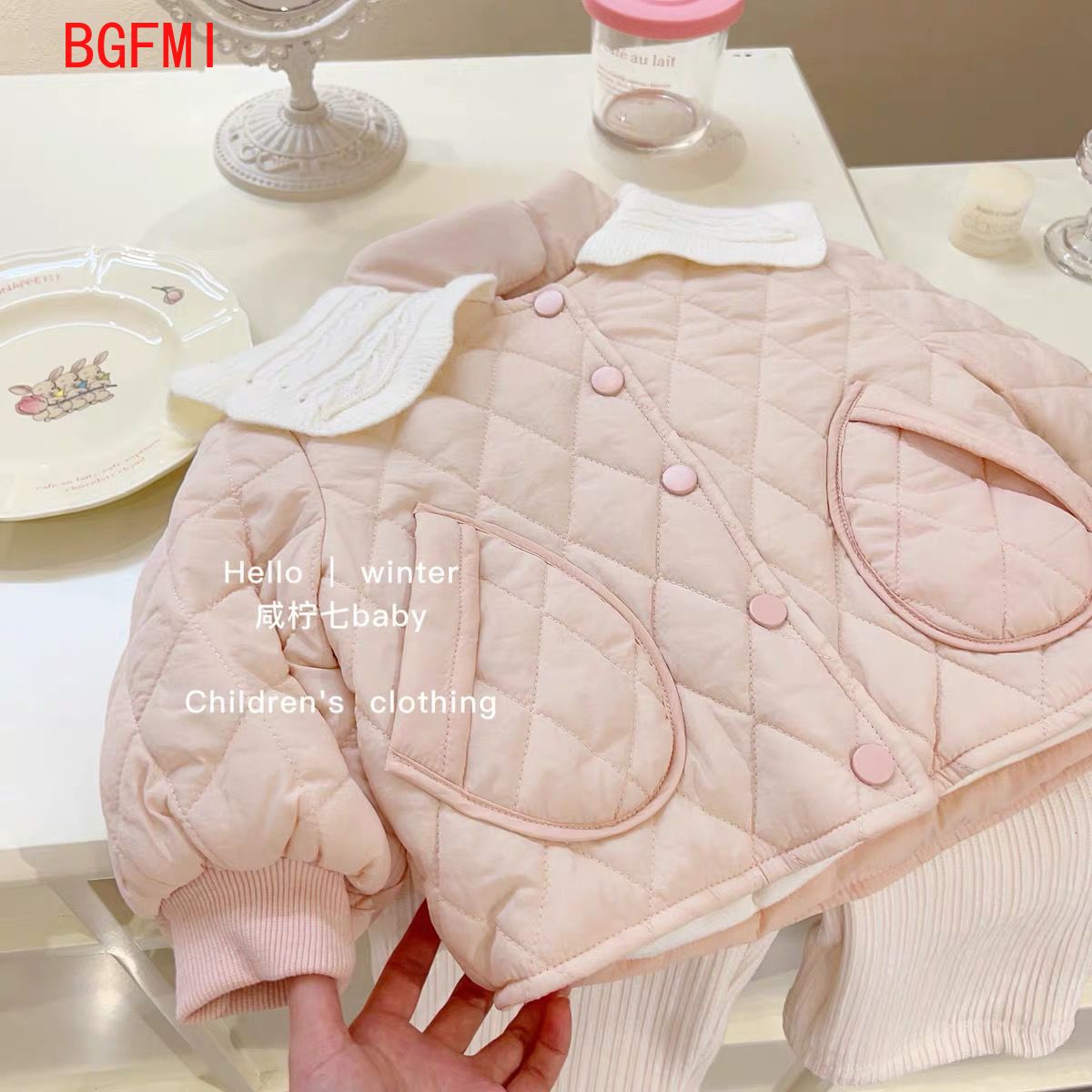 Meisjes roze fluwelen binnenka - Baby Clothing Quilt recensie en prijs