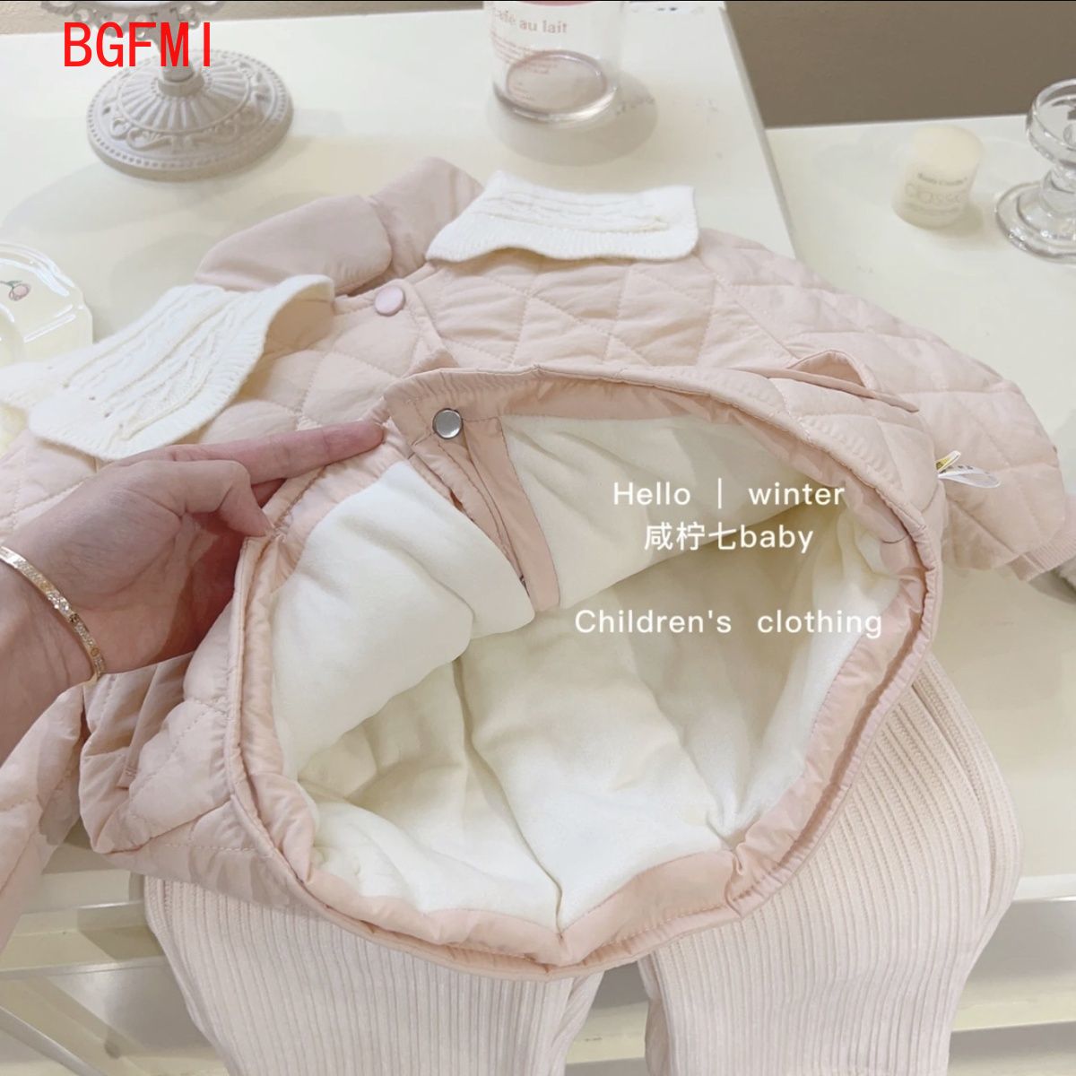 Meisjes roze fluwelen binnenka - Baby Clothing Quilt recensie en prijs