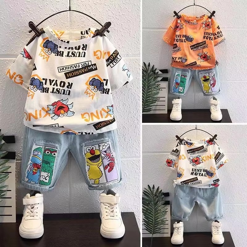 Schattig cartoonprint korte mo - Baby Clothing Drawing recensie en prijs