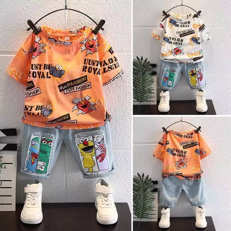 Schattig cartoonprint korte mo - Baby Clothing Drawing recensie en prijs