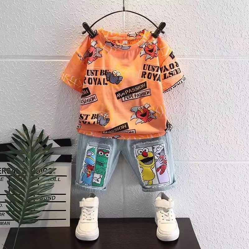 Schattig cartoonprint korte mo - Baby Clothing Drawing recensie en prijs