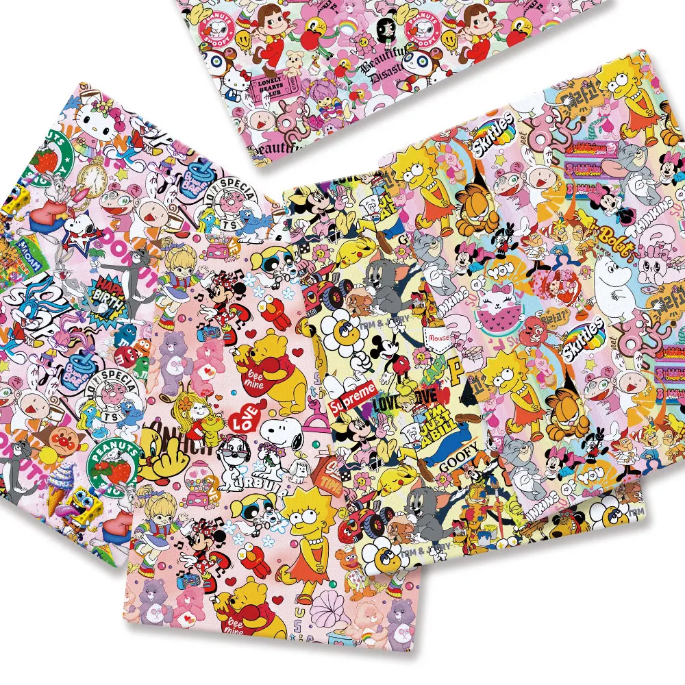 Polyester katoen Cartoon stof  - Baby Clothing Material recensie en prijs