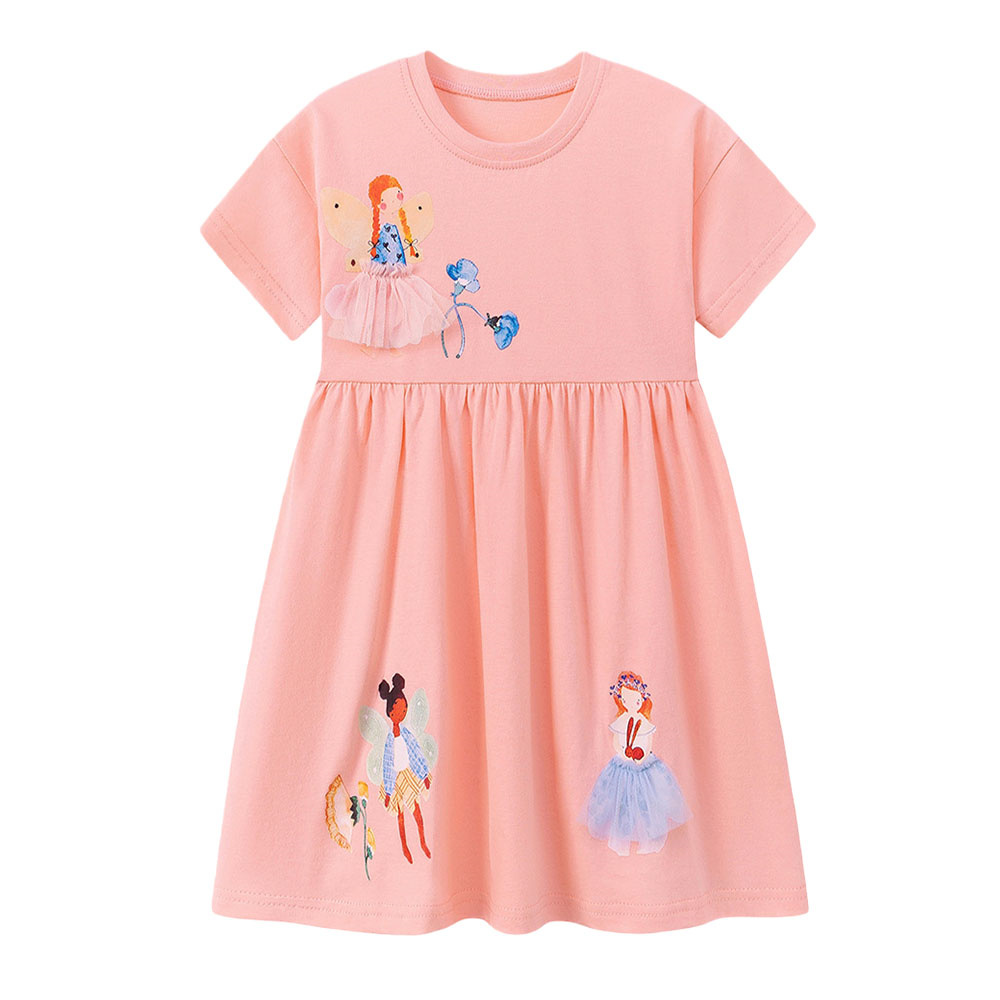 Zomerjurkjes met korte mouwen  - Baby Clothing Drawing recensie en prijs