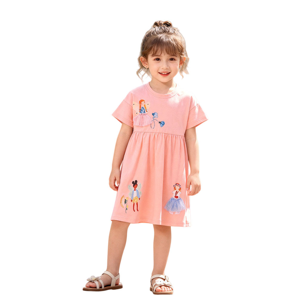 Zomerjurkjes met korte mouwen  - Baby Clothing Drawing recensie en prijs