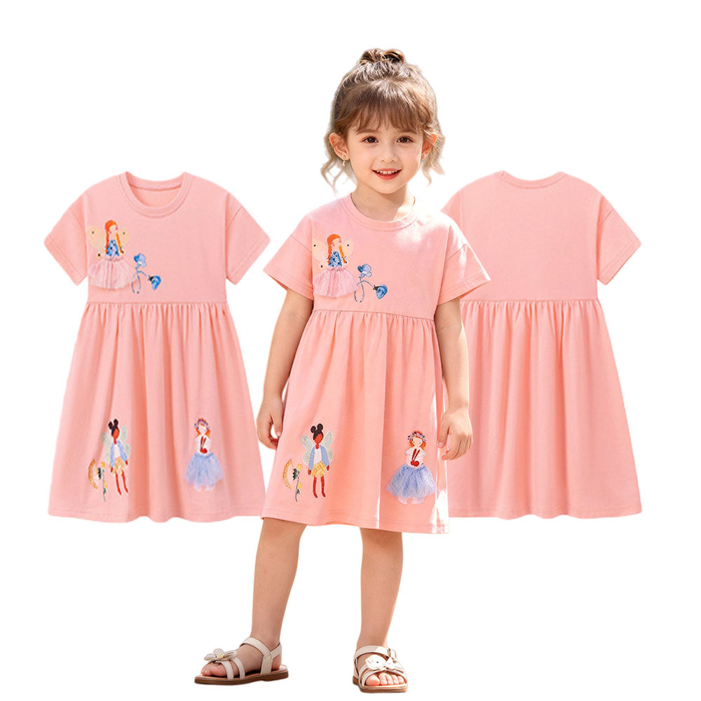 Zomerjurkjes met korte mouwen  - Baby Clothing Drawing recensie en prijs