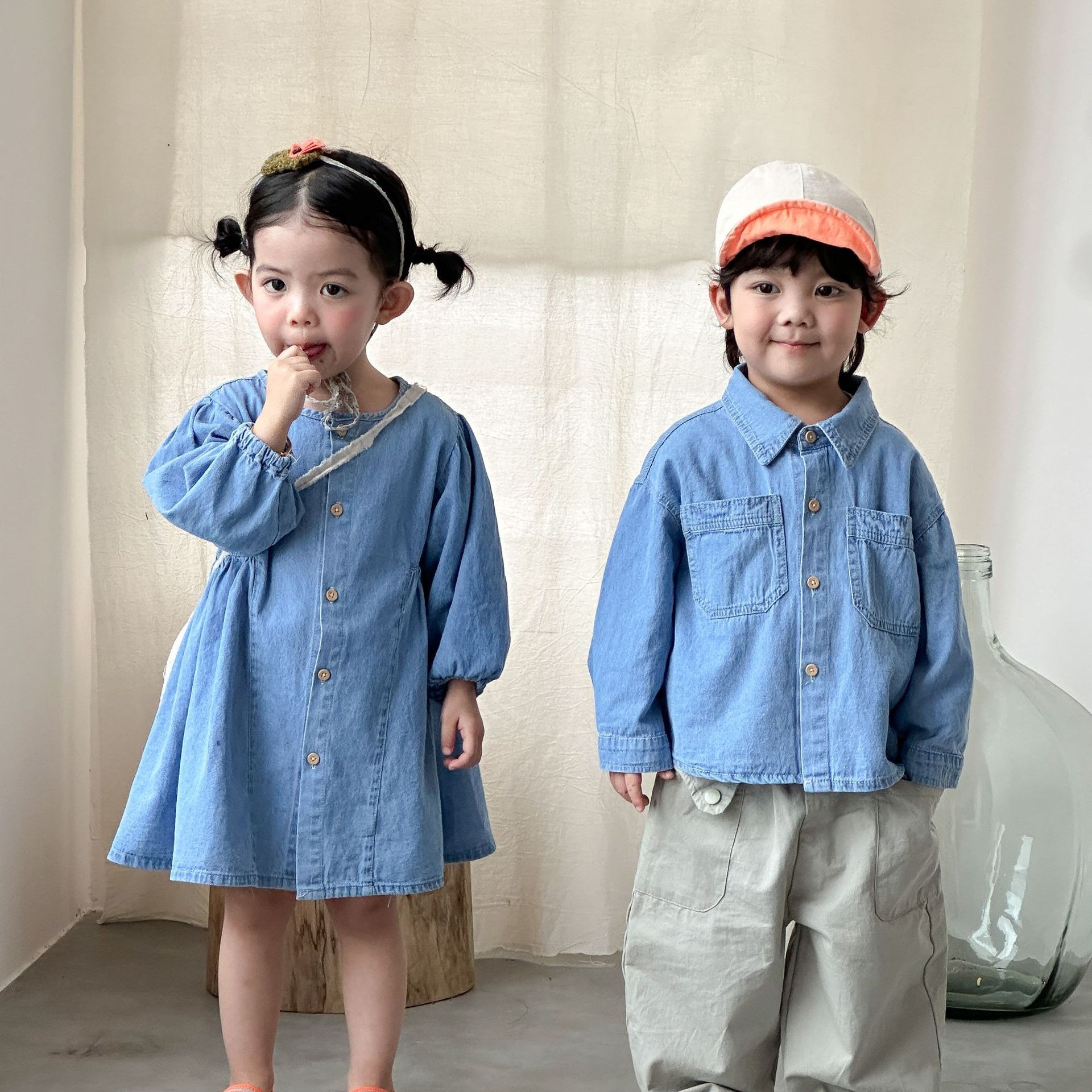 Meisjes denimjurk kinderen 202 - Baby Clothing Line recensie en prijs