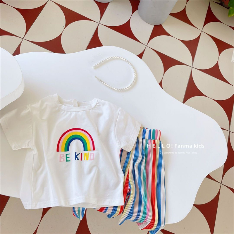 2024 Kinderen Zomer Set Baby T - Baby Clothing Drawing recensie en prijs