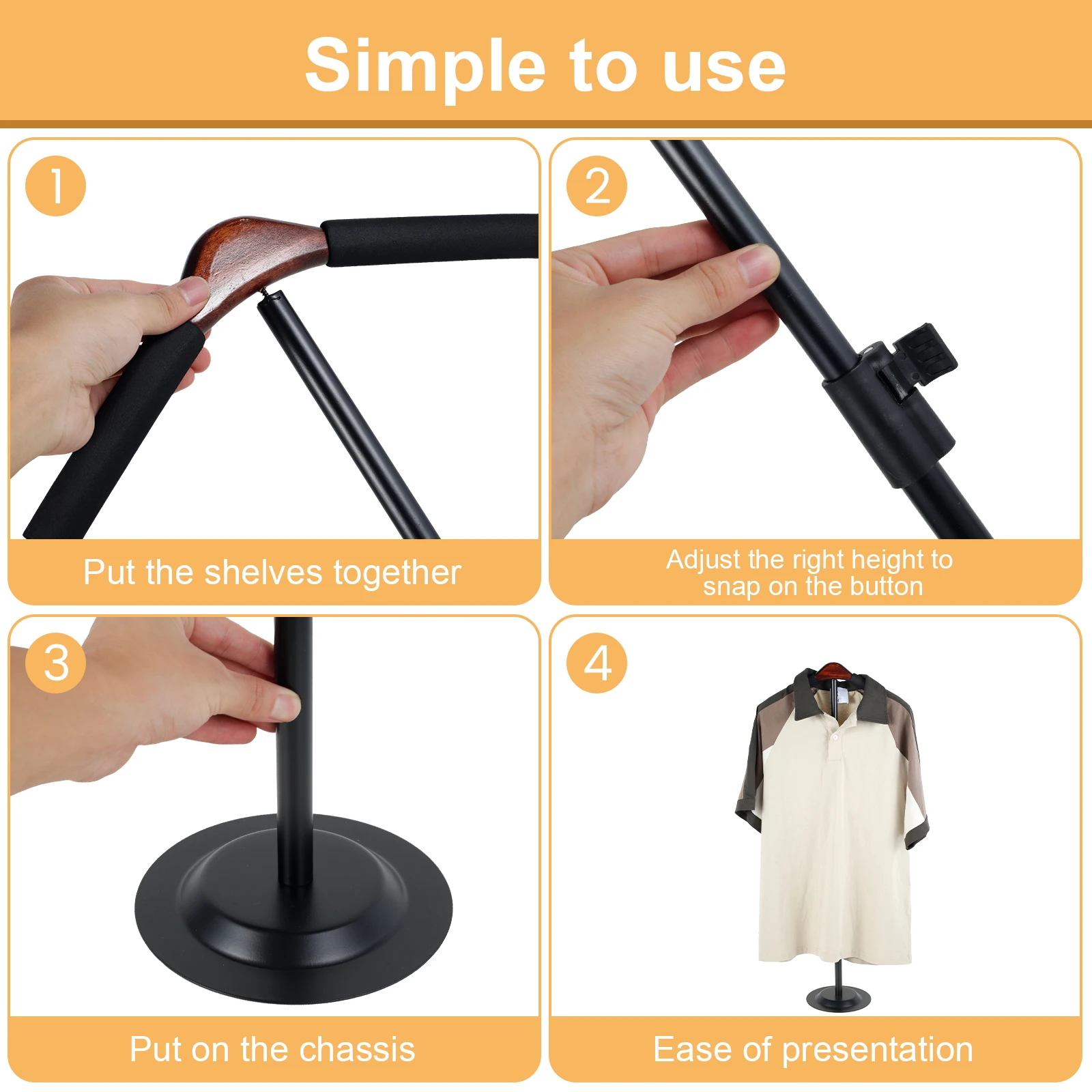 Hoogteverstelbare T-shirt disp - Baby Clothing Display Stand recensie en prijs